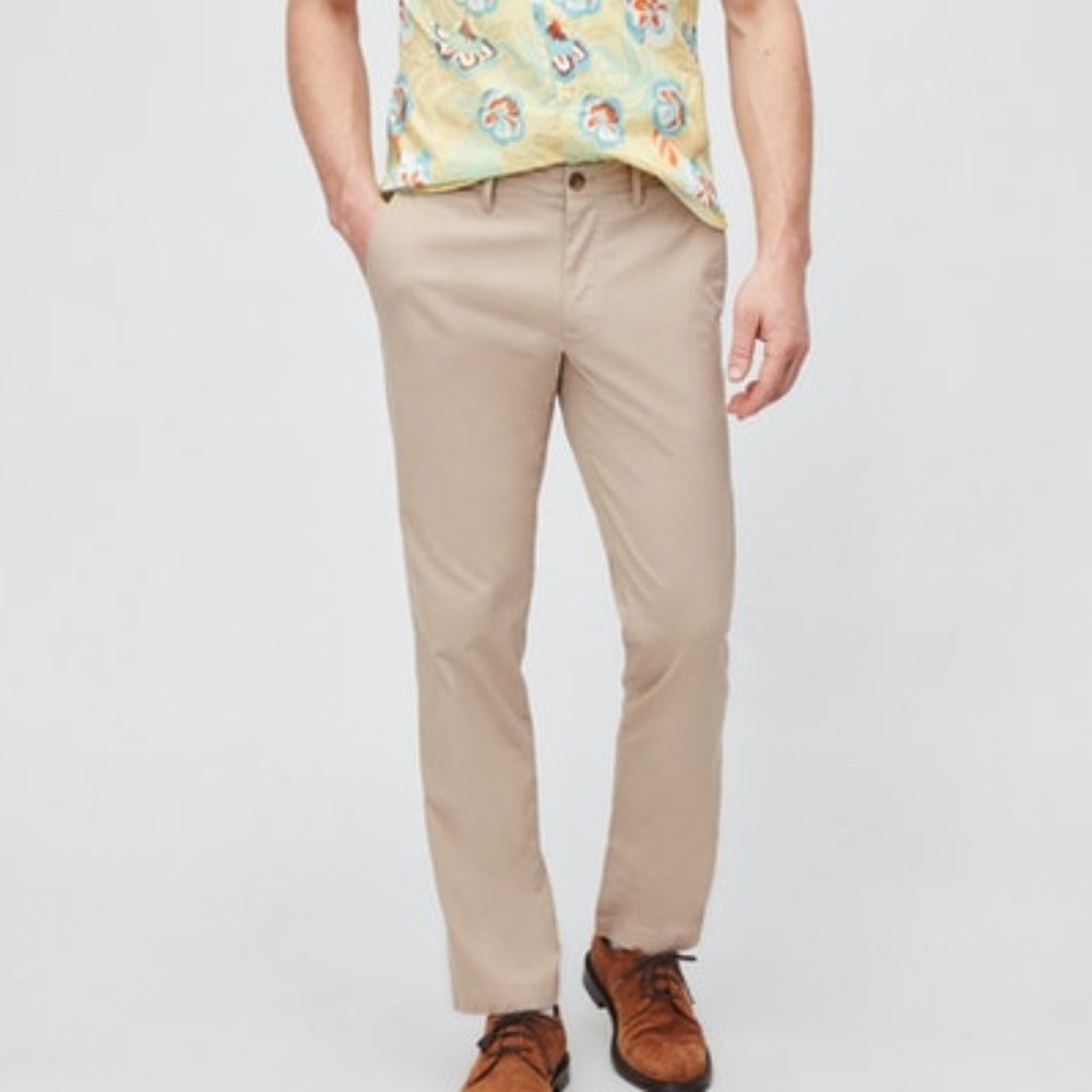 Bonobos Stretch Lightweight Chinos 29x30 in Dune, Tailored Fit